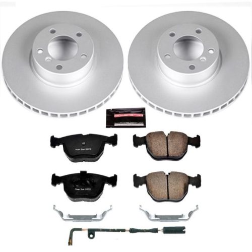 2000-2003 BMW 530i & 540i Front Z23 Evolution Sport Coated Brake Rotor & Carbon-Fiber Ceramic Pad Assembly - Premium Replacement
