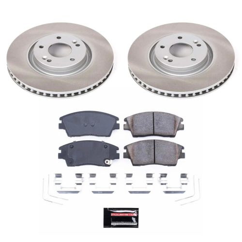 2017-2022 Kia Sportage Front Semi-Coated Rotor Brake Assembly - Premium Replacement