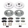 2019-2020 Nissan Altima Front & Rear Z17 Coated Brake Rotor and Ceramic Pad Assembly - Premium Replacement