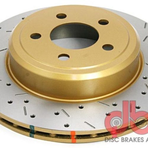 DBA 4000 Series Rear Drilled and Slotted Rotor for Dodge Charger Challenger Chrysler 300 2009-12 - Premium Replacement
