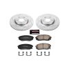2012-2016 Kia Sportage Front Brake Rotor and Carbon-Fiber Ceramic Pad Upgrade - Heavy-Duty Drilled & Slotted Performance Brake Replacement