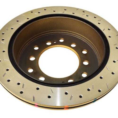 DBA 4000 Series Rear Drilled and Slotted Rotor for Toyota Land Cruiser 1996-2007 - Heavy-Duty Replacement - Image 7