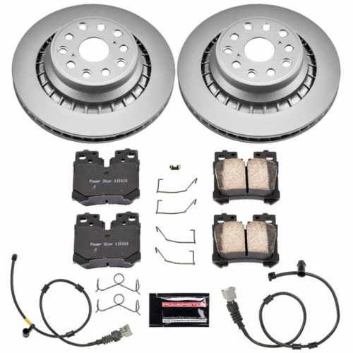 2010-2015 Lexus LS460 & LS600h Rear Brake Rotor and Ceramic Pad Assembly - Premium Replacement