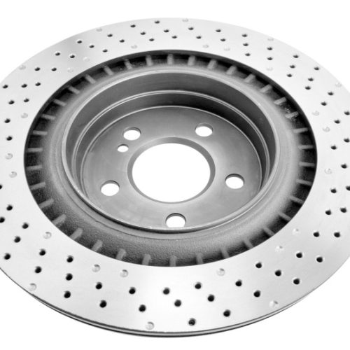 DBA 4000 Series Drilled Rear Brake Rotor for Mercedes-Benz C63 AMG (2008-2015) - Premium Replacement - Image 2