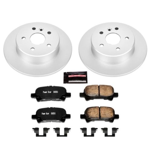 2000-2004 Toyota Avalon Rear Brake Rotor and Ceramic Brake Pad Assembly - Premium Replacement