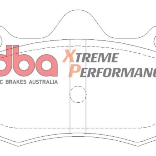 DBA Xtreme Performance Front Brake Pads for Lotus Evora 2010-14 - Heavy-Duty Street and Performance Brake Pad Assembly
