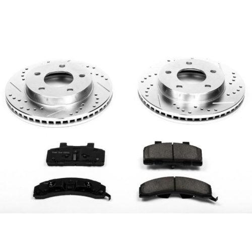 1986-1994 Oldsmobile Delta 88, Pontiac Trans Sport & Oldsmobile Silhouette Front Brake Rotors and Carbon-Fiber Ceramic Brake Pads - Premium Replacement