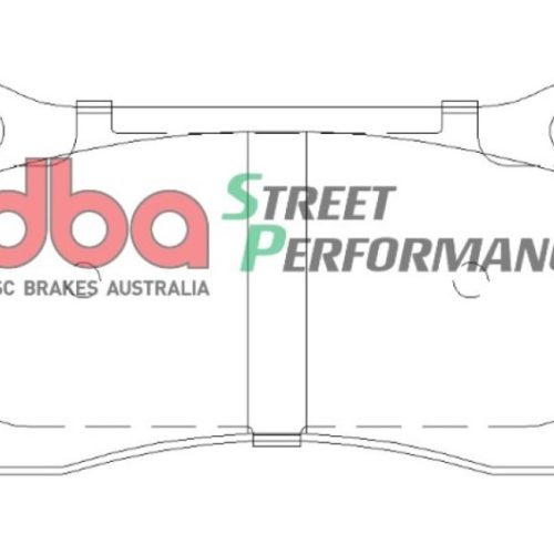 DBA Street Performance Brake Pads Rear 2000-2006 Jaguar XJ8 XJR XKR - Premium Replacement