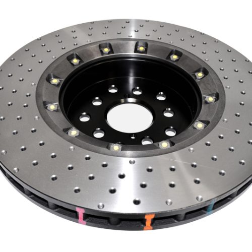 DBA 5000 Series Front 2-Piece Drilled Rotor for Subaru WRX 2018-21 - Premium Replacement - Image 2