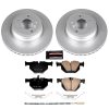 2013-2015 BMW X1 Rear Z23 Evolution Sport Coated Brake Rotor and Pad Assembly - Premium Replacement