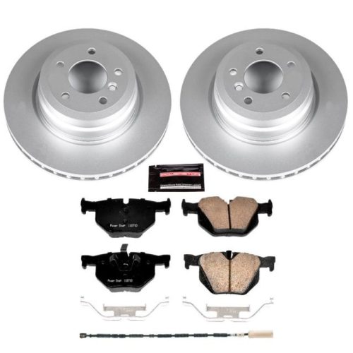 2013-2015 BMW X1 Rear Z23 Evolution Sport Coated Brake Rotor and Pad Assembly - Premium Replacement
