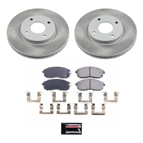 2007-2009 Nissan Versa & Cube Front Heavy-Duty Semi-Coated Rotor Brake Assembly - Premium Replacement