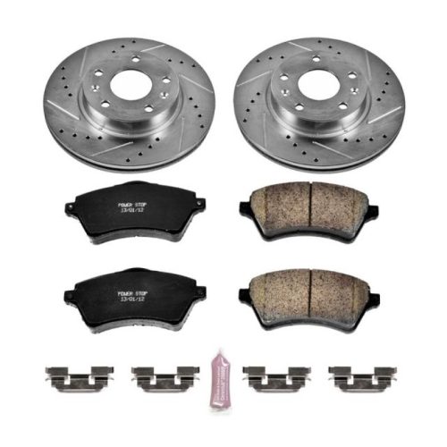 2002-2005 Land Rover Freelander Front Z23 Evolution Sport Brake Rotor and Pad Assembly - Premium Heavy-Duty Replacement