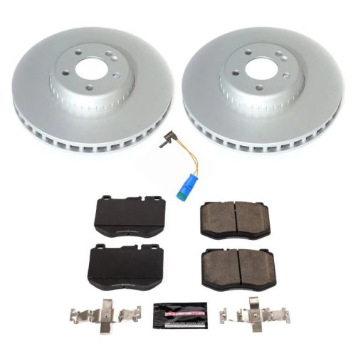 2016-2018 Mercedes-Benz GLC300 & E300 Front Z17 Evolution Geomet Coated Brake Rotor & Ceramic Pad Assembly - Premium Replacement