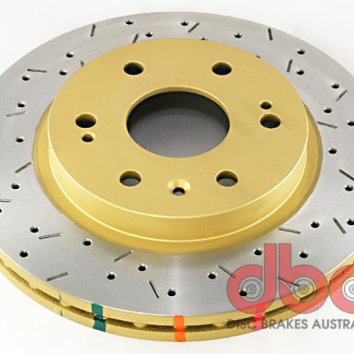 DBA 4000 Series XS Drilled and Slotted Front Rotor for Chevrolet Silverado 1500 HD and GMC Sierra 2500 HD 2006-12 - Premium Replacement