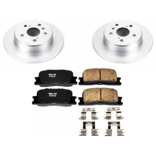 2001-2003 Toyota Highlander Rear Brake Rotor and Ceramic Pad Assembly - Premium Replacement