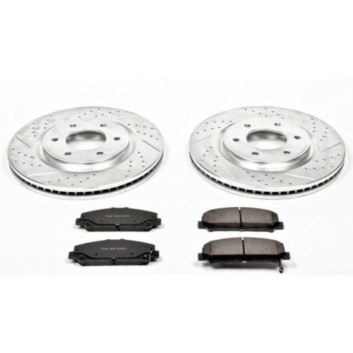 2010-2011 Nissan Titan & Armada Heavy-Duty Front Brake Rotors and Carbon-Fiber Ceramic Pads - Premium Replacement