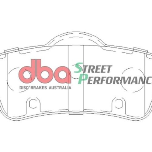 DBA Street Performance Brake Pads Rear Fitment 2008-15 Pontiac G8 Chevrolet Caprice Chevrolet SS - Premium Replacement