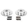 2002-2006 Infiniti Q45, 2003-2004 Infiniti M45 Rear Z23 Evolution Sport Brake Upgrade Kit - Premium Heavy-Duty Drilled & Slotted Rotors with Carbon-Fiber Ceramic Pads