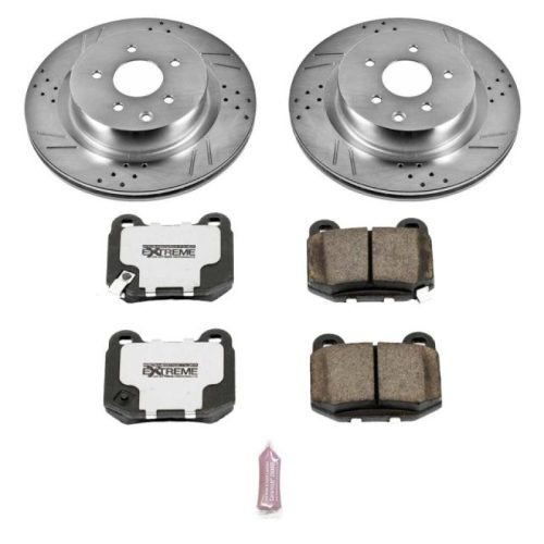 2003-2006 Infiniti G35 & 2003-2005 Nissan 350Z Rear Z26 Street Warrior Brake Upgrade Kit - Premium Heavy-Duty Performance Brake System