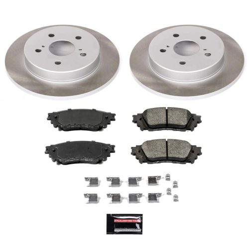 2015-2019 Lexus NX and 2018 Toyota C-HR Rear Semi-Coated Rotor Brake Assembly - Premium Replacement