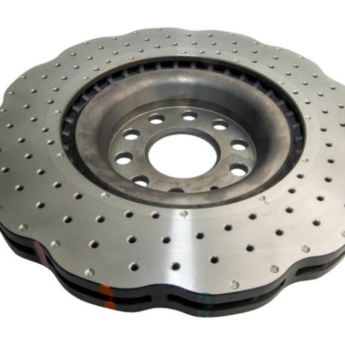 DBA 4000 Series Drilled Wavy Rotor Front 2009-11 Volkswagen CC - Premium Replacement
