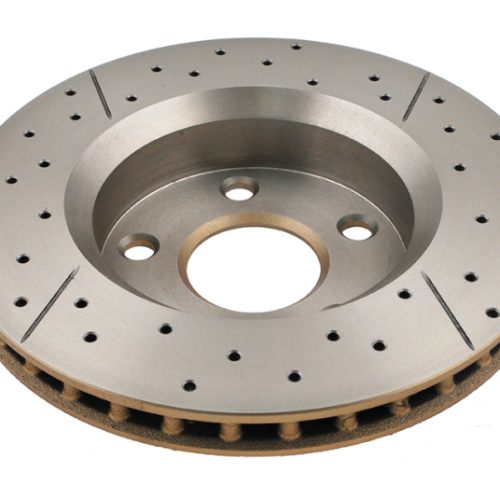 DBA Street Series X Gold Front Drilled and Slotted Rotor for Jeep Wrangler 2011-13 - Premium Replacement - Image 8