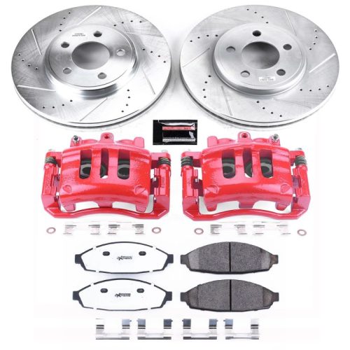 2003-2005 Ford Crown Victoria Front Heavy-Duty Brake Rotor and Caliper Upgrade - Premium Replacement