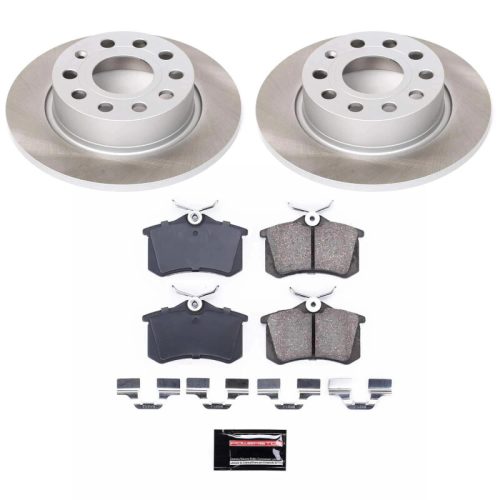 2013-2015 Volkswagen Beetle & Jetta Rear Semi-Coated Rotor Brake Assembly - Heavy-Duty Replacement for Fleet and Commercial Use