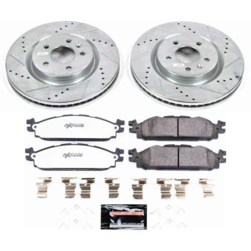 2011-2012 Ford Explorer Front Z36 Truck & Tow Brake Upgrade Kit with Drilled & Slotted Rotors - Premium Replacement