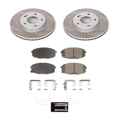 2018-2022 Hyundai Kona Front Semi-Coated Rotor Brake Kit - Premium Replacement