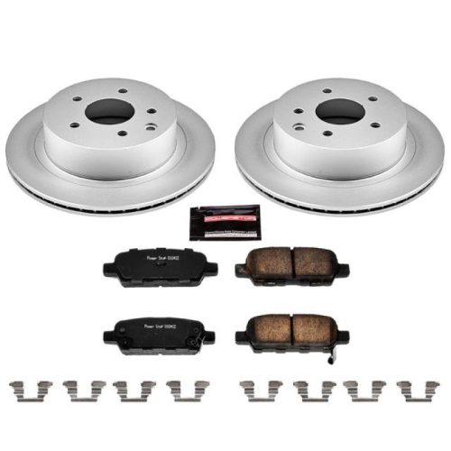 2003-2005 Infiniti G35 & 2003-2005 Nissan 350Z Rear Brake Rotor and Ceramic Pad Assembly - Premium Replacement