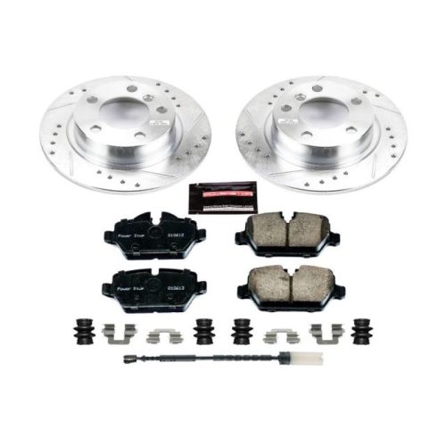 2011-2014 Mini Cooper Countryman Rear Brake Rotor and Carbon-Fiber Ceramic Brake Pad Assembly - Heavy-Duty Performance Upgrade
