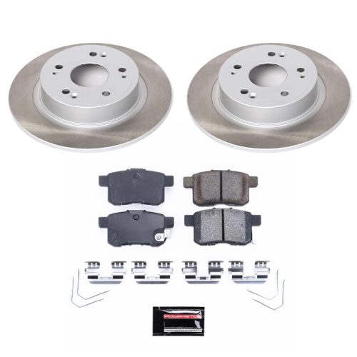 2011-2014 Honda Accord & Acura TSX Rear Semi-Coated Rotor Brake Assembly - Heavy-Duty Fleet Replacement