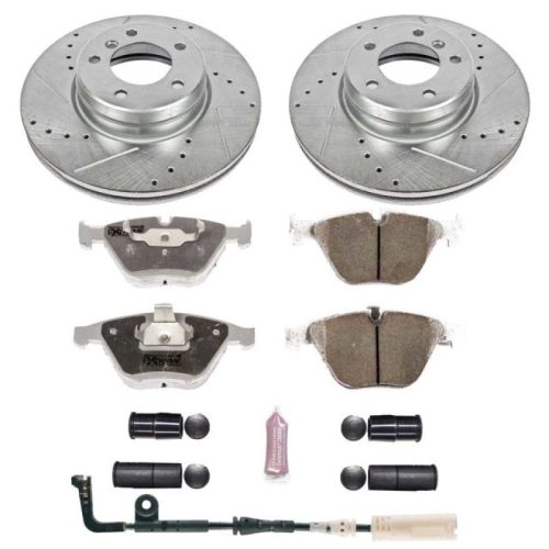 2004-2009 BMW 525i, 2006-2008 BMW 528i, 2007 BMW 530i Front Z26 Street Warrior Brake Upgrade Kit - Premium Heavy-Duty Performance