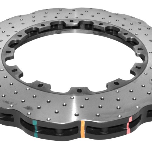 DBA 5000 Series Drilled Front Brake Rotor for Audi RS3 2017-24 - High-Performance Replacement for Street and Track Use