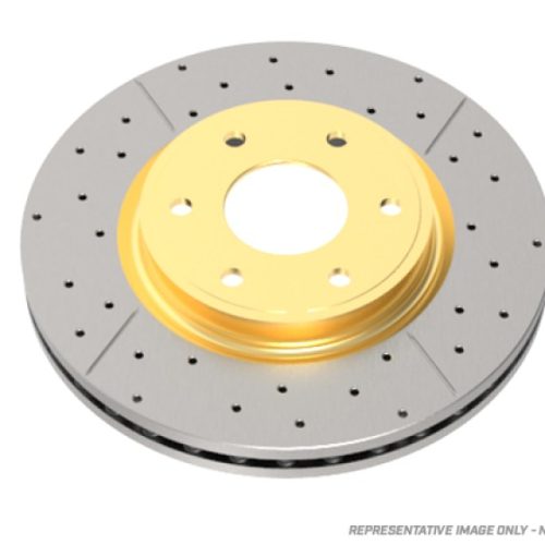DBA Street Series Drilled and Slotted Front Rotor for Mazda RX-7 1993-1995 - Premium Replacement