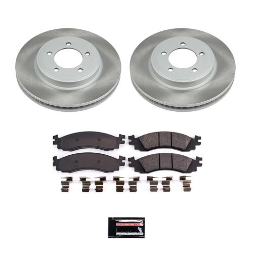 2006-2008 Ford Explorer & Mercury Mountaineer Front Semi-Coated Rotor Brake Assembly - Premium Replacement