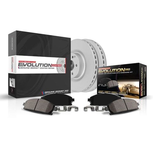 2022-2023 Hyundai Kona Rear Z17 Geomet Coated Brake Rotor and Ceramic Brake Pad Assembly - Heavy-Duty Fleet Replacement