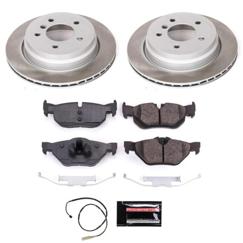 2011-2013 BMW 328i xDrive Rear Semi-Coated Rotor Brake Assembly - Heavy-Duty Fleet Replacement