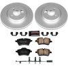 2007-2008 Mini Cooper Front Z23 Evolution Sport Coated Brake Rotor and Carbon-Fiber Ceramic Pad Assembly - Premium Replacement