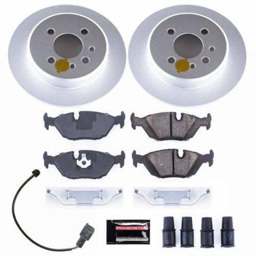 1991-1992 BMW 318i Rear Z23 Evolution Sport Coated Brake Kit with Premium Performance and Noise Insulation - PowerStop