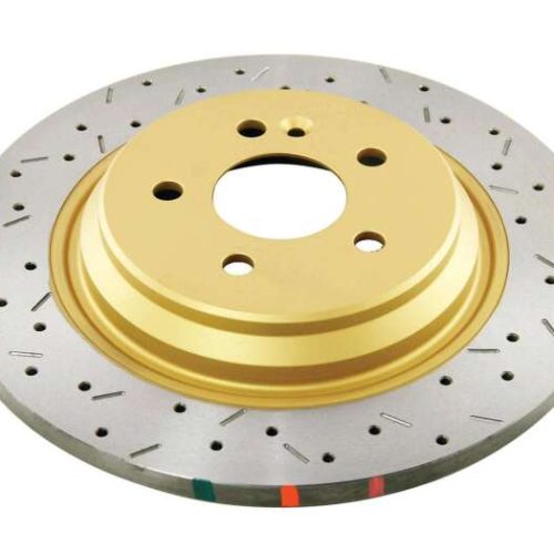 DBA 4000 Series Drilled & Slotted Rotor Rear Fitment for Mercedes-Benz ML '00-'05 - Premium Replacement - Image 3