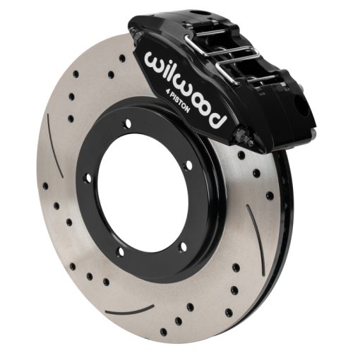 1950-1974 Porsche 911 Front Powerlite Brake Kit with Drilled & Slotted Rotors - Heavy-Duty Replacement by Wilwood Part 140-16946-D
