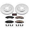 2007-2008 Chevrolet Avalanche & GMC Yukon XL 1500 Front Z17 Evolution Geomet Coated Brake Rotor and Ceramic Pad Assembly - Premium Replacement