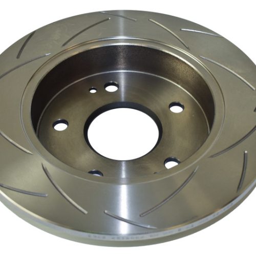 DBA Street Series T2 Slotted Brake Rotor - 2012-13 Honda Civic and Prelude Rear Heavy-Duty Application - Premium Replacement - Image 2