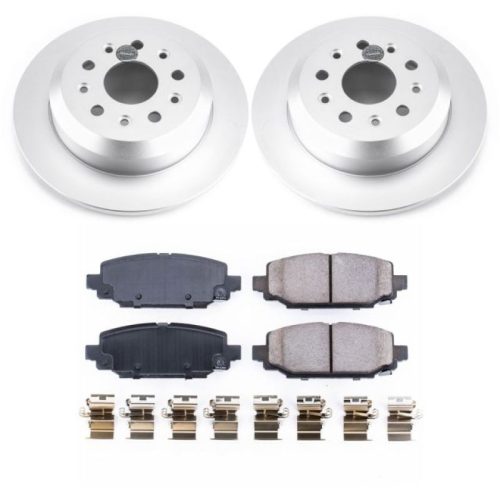 2018-2020 Jeep Wrangler Rear Z17 Evolution Geomet Coated Brake Rotor and Ceramic Pad Assembly - Heavy-Duty Fleet Replacement