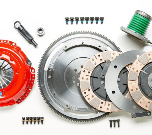 2005-2010 Ford Mustang 4.6L Comp Dual Clutch Disc Assembly with Flywheel - Premium Replacement