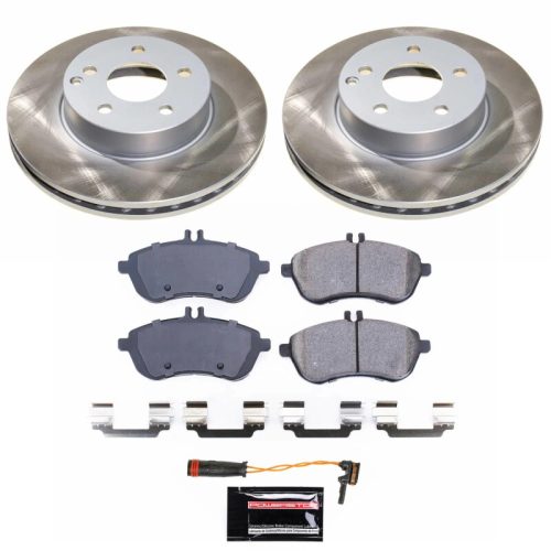 2011-2012 Mercedes-Benz C300 Front Semi-Coated Rotor Brake Assembly - Premium Replacement