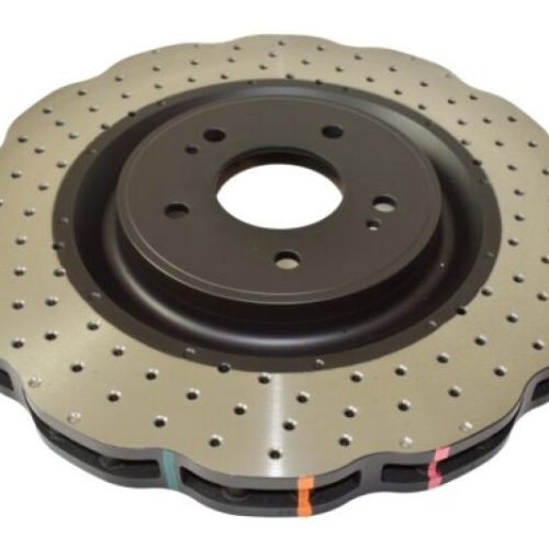 DBA 4000 Series Drilled Wavey Rotor for Mitsubishi Lancer 2008-2014 Rear - Premium Replacement